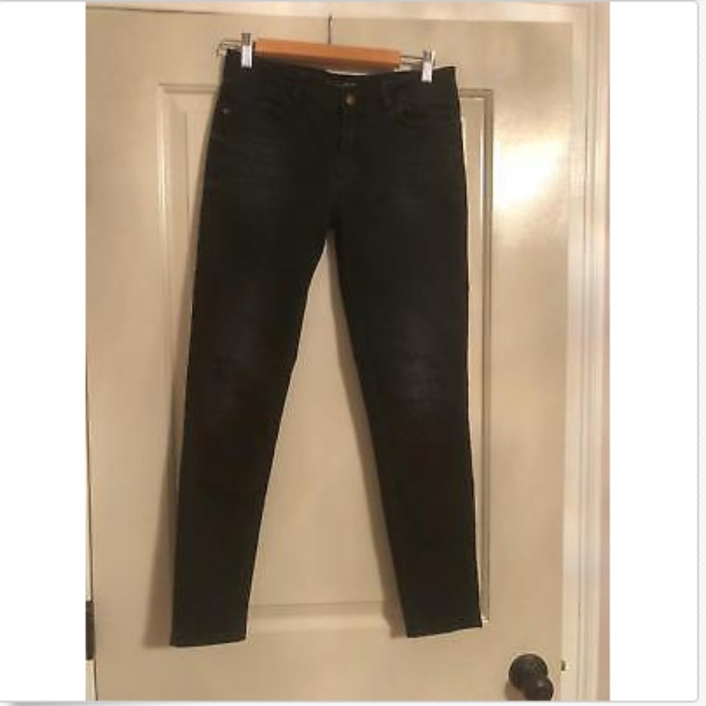 ZARA Basic Denim Dept. Skinny Black Jeans SZ 6